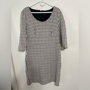 Ann Taylor Houndstooth Dress Size 14
